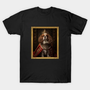 Stately Cavalier - Medieval English King (Framed) T-Shirt